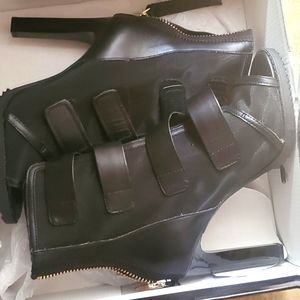 DKNY Black Mesh Booties